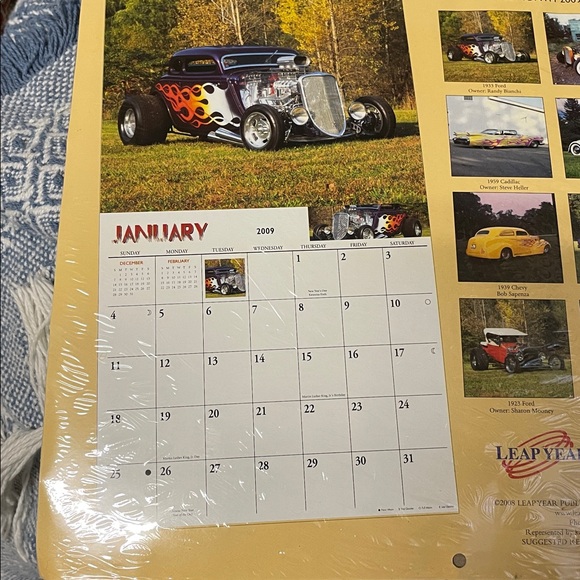 Hot Rods Wall Calendar - Picture 4 of 8
